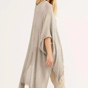 Free People Day Dream Kimono Excellent Cond, Taupe/Beige OSFA